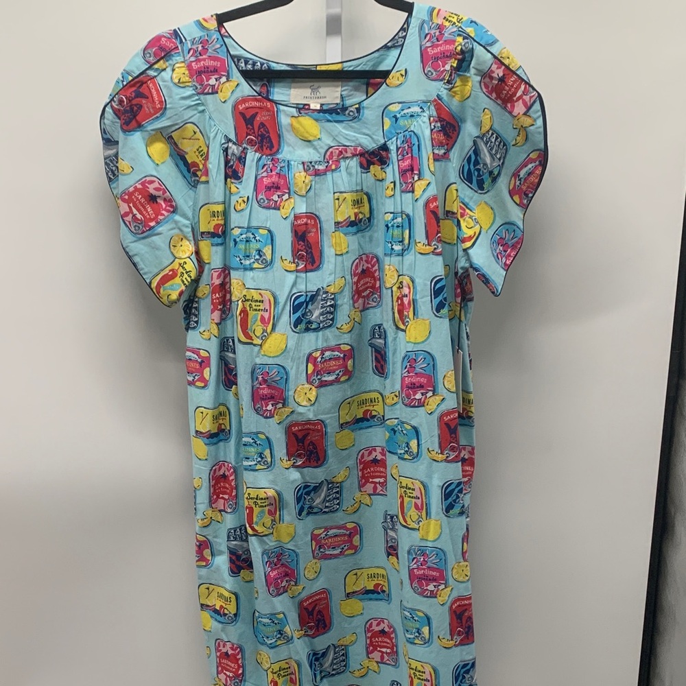 Printfresh Multicolor Graphic Nightgown sardines size 1X nightgown NWT